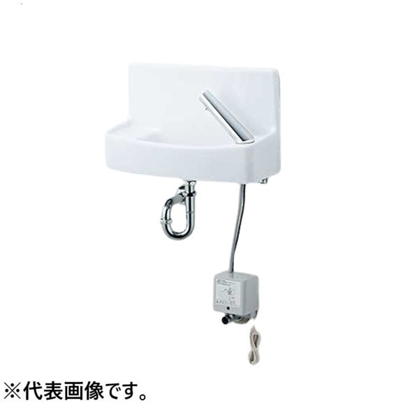 ♪LIXIL INAX【L-A74H2A】※※※メーカー直送のみ※ 壁付手洗器 ハンドル水栓 水石けん入れ付 壁給水 床排水 ハイパーキラミック 管理番号：2640