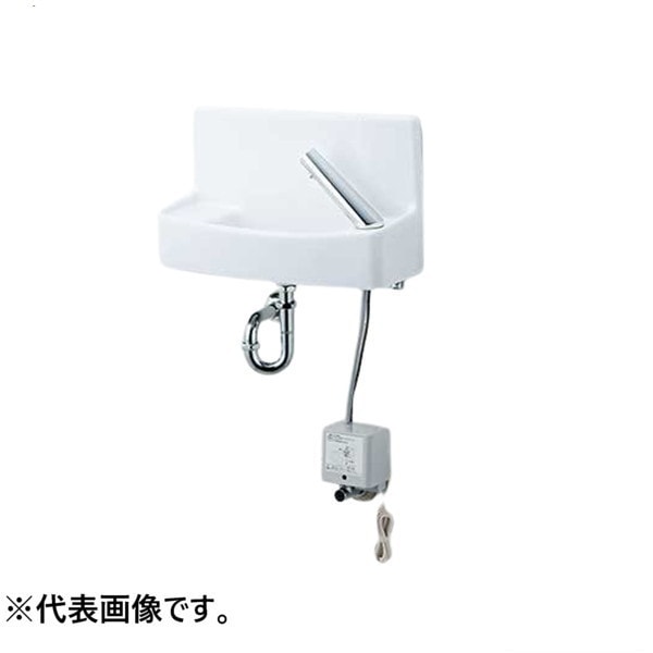 ♪LIXIL INAX【L-A74P2B】※※※メーカー直送のみ※ 壁付手洗器 プッシュ式 水石けん入れ付 床給排水 ハイパーキラミック 管理番号：2640