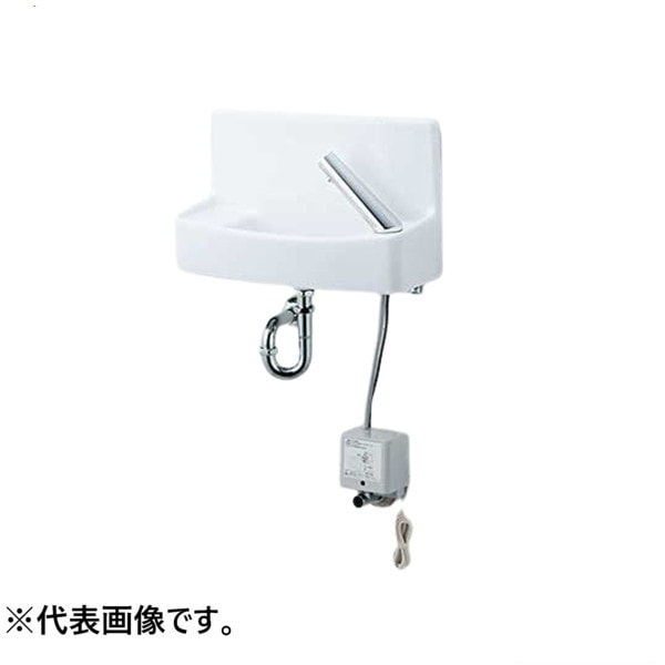 ♪LIXIL INAX【L-A74PA】※※※メーカー直送のみ※ 壁付手洗器 プッシュ式 壁給水 床排水 ハイパーキラミック 管理番号：2640