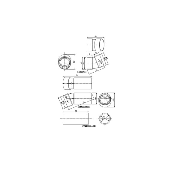 ♪LIXIL INAX【CF-F111PM】排水管 148mm・155mm後抜き用