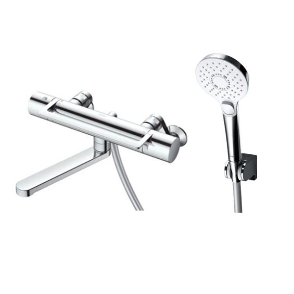 【在庫あり】TOTO【TBV03452Z】壁付サーモスタット混合水栓 コンフォートウエーブクリック めっき 調圧弁 寒冷地用 GG 浴室用