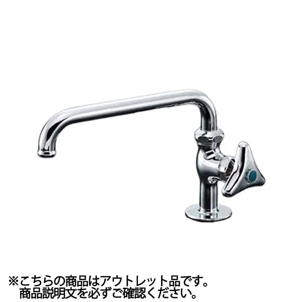 【在庫あり アウトレット品】KVK 立形自在水栓【K16KT】 箱汚れあり