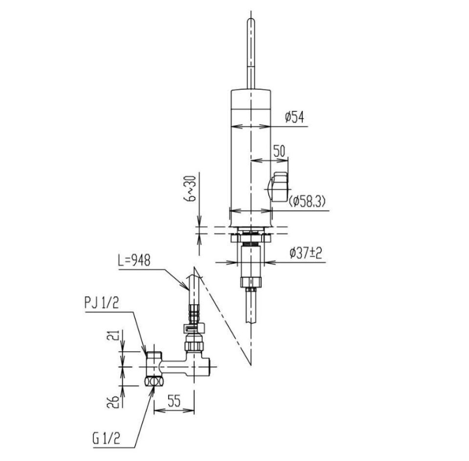 【在庫あり】♪LIXIL INAX【JF-WA505A(JW)】浄水器専用水栓 カートリッジ内蔵型 お掃除楽々台座 逆支弁付 蛇口