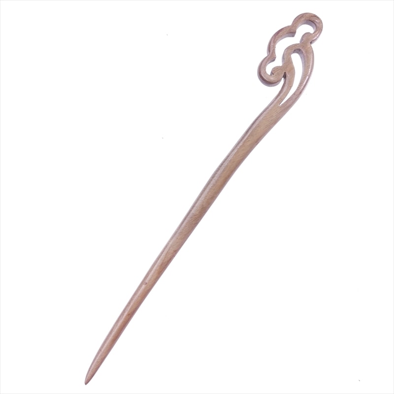 かんざし 簪 木製 緑檀 99 吉祥雲 普段使い シンプル 天然木