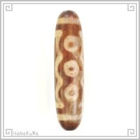 天珠 西蔵 チベット 069-01 五眼天珠 (茶半透明)|一眼から十一眼天珠|[雑貨06]西蔵天珠