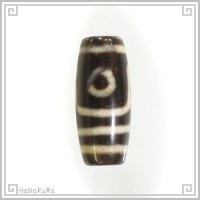 天珠 西蔵 チベット 028-02 二眼天珠 (黄黒)|一眼から十一眼天珠|[雑貨06]西蔵天珠