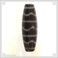 天珠 西蔵 チベット 038-10 水紋天珠 (白透黒)精|水紋天珠|[雑貨06]西蔵天珠