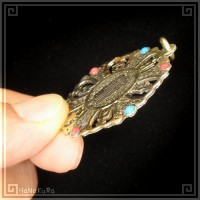 チベット 西蔵 アクセサリ 414|梵字真言マントラ|[雑貨07]西蔵アクセサリ