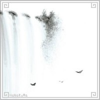 中国 山水画 手描き 中16 手のひらで描いた絵 縦長 30×15cm 手掌画 台紙無し 額無し|中サイズ[縦長30×15cm]|[書画07]手掌画(てのひら絵)