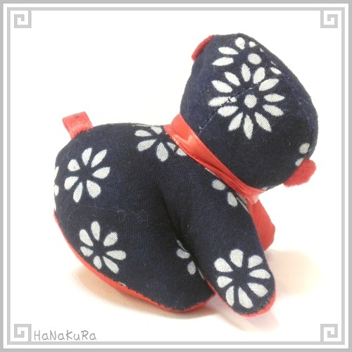 藍染め ぬいぐるみ 干支09 猿(申)さる 十二支 手作り | 藍染め