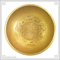 中華金物 612 銅碗 三龍五福寿|金物色々[大きめ]|中華金具、金物、鈴ベル