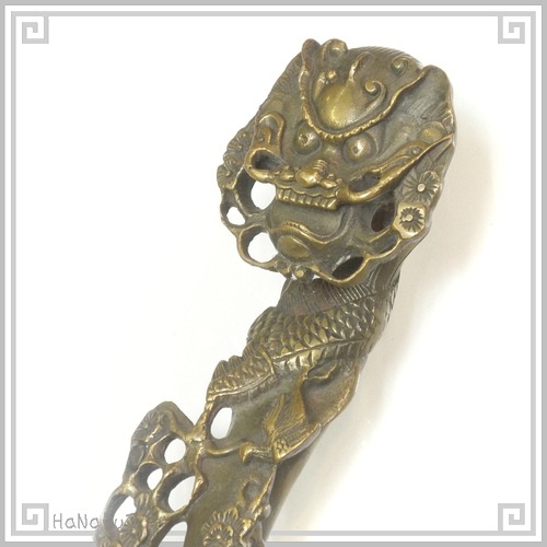 中華金物 619 銅置物 如意龍 | 中華金具、金物、鈴ベル,金物色々