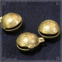 銅 鈴 真鍮 すず 301-25 虎2.5cm 1個|銅鈴ベル|中華金具、金物、鈴ベル