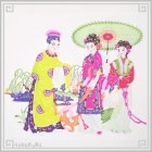 切り絵 剪紙 M101 工芸品 彩色 16×20cm|【サイズ】中(18-25cm)|切り絵(剪紙)