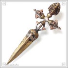 中華金物 626 金剛杵 ヴァジュラ１ 銅製 西蔵 チベット|金物色々[大きめ]|中華金具、金物、鈴ベル