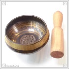 中華金物 634 シンギングボール 描画１ 銅製 西蔵 チベット|金物色々[大きめ]|中華金具、金物、鈴ベル