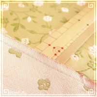 チャイナシルク 中華 生地 05 金小花 幅74cm 長さ1m00cm レーヨン 絹 シルク 混合|混合絹-幅74cm|チャイナシルク生地