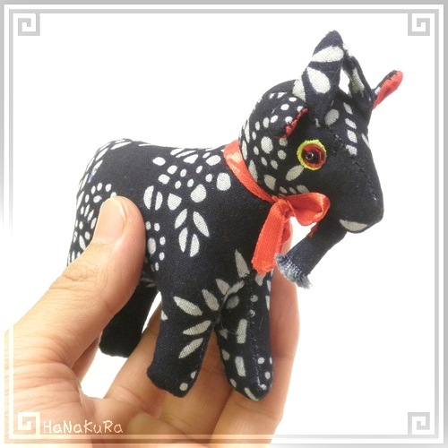 藍染め ぬいぐるみ 干支08 羊(未)ひつじ 十二支 手作り | 藍染め