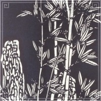 藍染め 掛軸 「蘭」 綿|掛け軸|藍染め(印花布)生地、小物