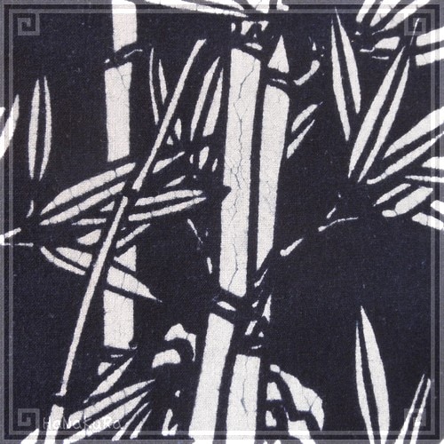 藍染め 掛軸 「蘭」 綿 | 藍染め(印花布)生地、小物,掛け軸 | | 中国