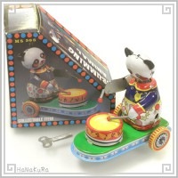 ブリキ ぜんまい おもちゃ 232 パンダ車 熊猫 コレクション 玩具 レトロ|ぜんまい玩具 大|[雑貨02]レトロなブリキおもちゃ