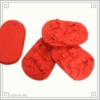 堆朱 人工漆 ビーズ L12 麒麟 キリン 1個 彫漆 手芸素材 アクセサリ パーツ|05堆朱ビーズ|手芸アクセサリ素材