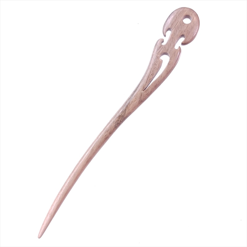 かんざし 簪 木製 緑檀 11 勾魚 普段使い シンプル 天然木