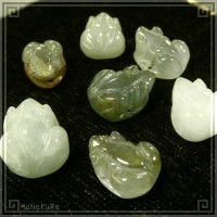 翡翠 ヒスイ ビーズ304 かえる 1個|01翡翠ビーズ|手芸アクセサリ素材