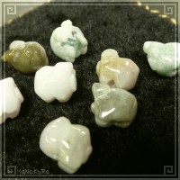 翡翠 ヒスイ ビーズ306 ぶた 1個|01翡翠ビーズ|手芸アクセサリ素材