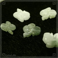 翡翠 ヒスイ ビーズ307-04 兎(うさぎ) 1個|01翡翠ビーズ|手芸アクセサリ素材