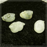 翡翠 ヒスイ ビーズ307-06b 巳(へび)丸 1個|01翡翠ビーズ|手芸アクセサリ素材