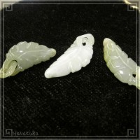 翡翠 ヒスイ ビーズ202 葉っぱ 1個|01翡翠ビーズ|手芸アクセサリ素材