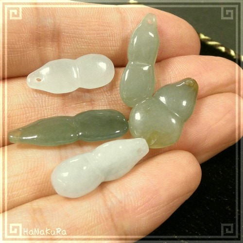 1255 瓢箪ひょうたん飾り置物 石 大理石 水晶 翡翠 ヒスイ