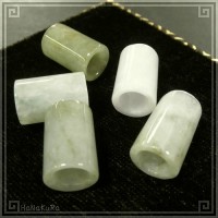翡翠 ヒスイ ビーズ420 円柱大 1個|01翡翠ビーズ|手芸アクセサリ素材