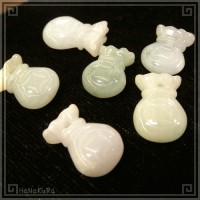 翡翠 ヒスイ ビーズ109 銭袋 1個|01翡翠ビーズ|手芸アクセサリ素材