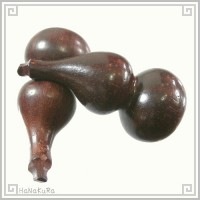 紫檀 天然木 ビーズ201 ひょうたん(特) 1個|02紫檀ビーズ|手芸アクセサリ素材