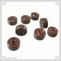 紫檀 天然木 ビーズ403 銭型(小) 1個|02紫檀ビーズ|手芸アクセサリ素材
