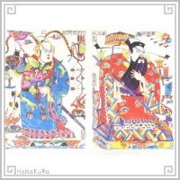 年画 版画 楊家埠年画紙 103 三国人物 7枚組|年画紙|[書画10]山東省 イ坊 楊家埠年画