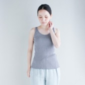 着心地の良さにこだわったオーガニックコットン100％リブタンクトップ（レディース）