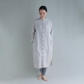 着心地の良いオーガニックコットン リラックスワンピース｜すっきりシルエット