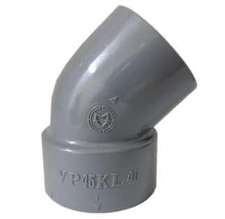 VP 45°片受エルボ ビニール継手 VP45KL在庫 【設備ロジス.com】配管