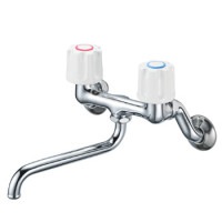 SANEI　K11-W-13　ツーハンドル混合水栓|台所関係・床トラップ|洗面・キッチン