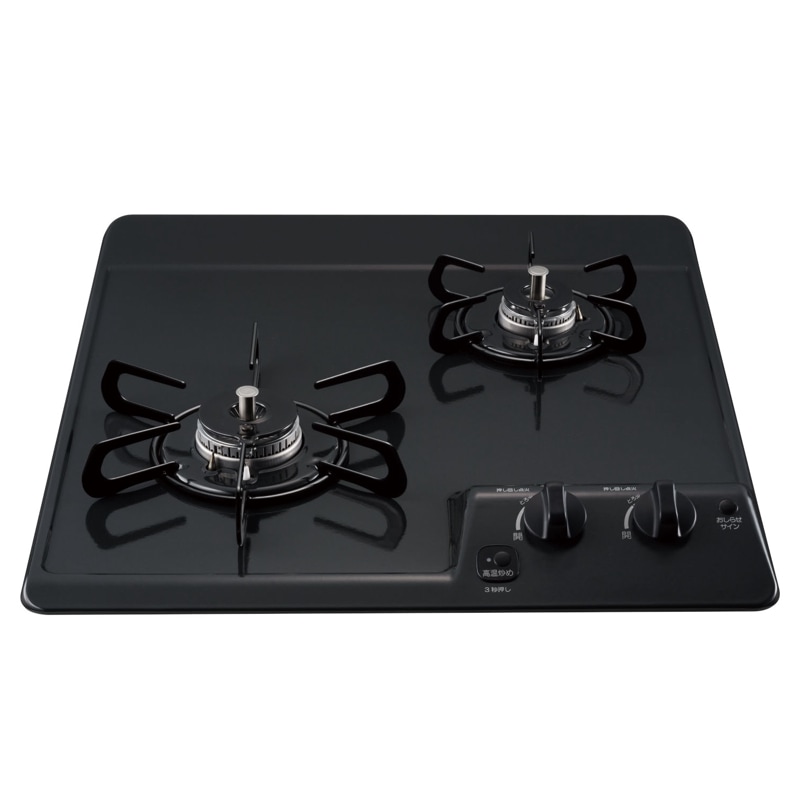 パロマ 【PD-202B】 ビルトインコンロ コンパクトキッチンシリーズ 2口タイプ 45cm ニュートラルグレー Paloma