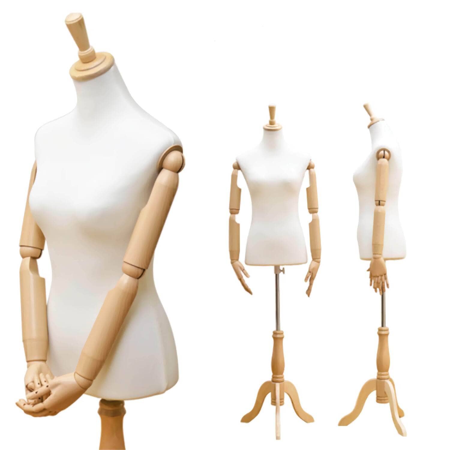 アーム付きトルソー 【CN-07IV】 アイボリー