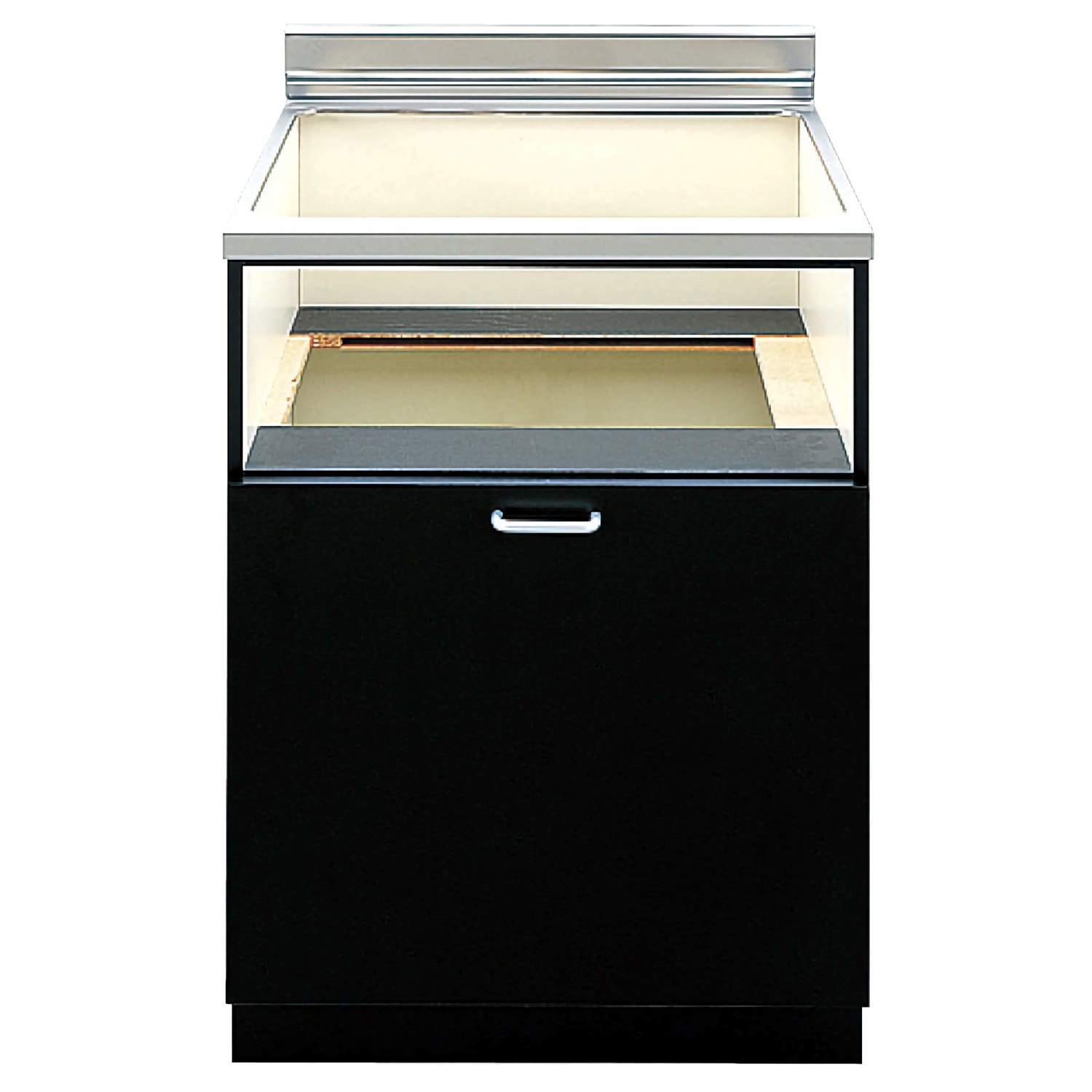 パロマ 【PDC-610SB-1】 キャビネット ブラック スライド扉 Paloma