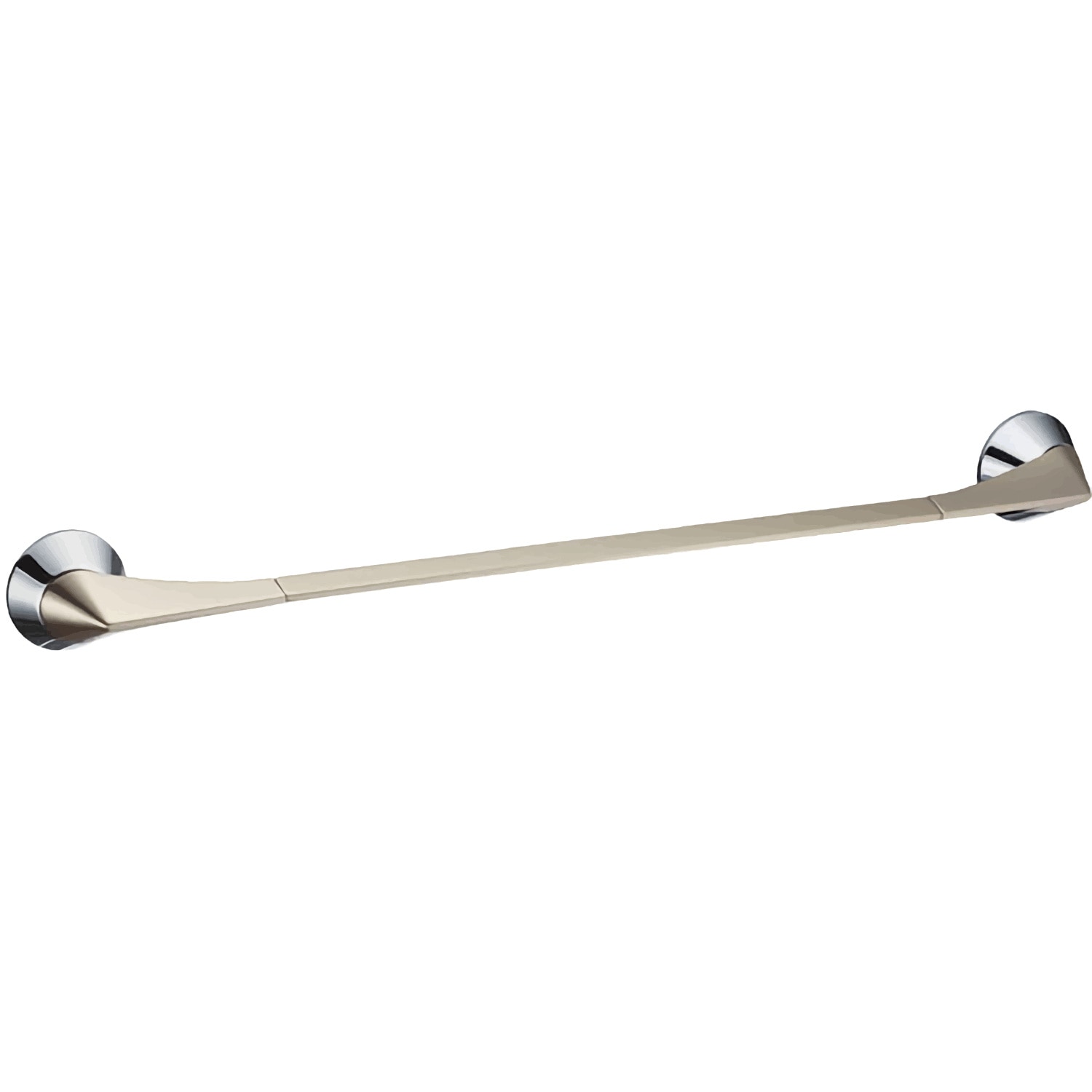 カワジュン 【SE-301-NC】 タオルレール cono クローム+サテンニッケル KAWAJUN