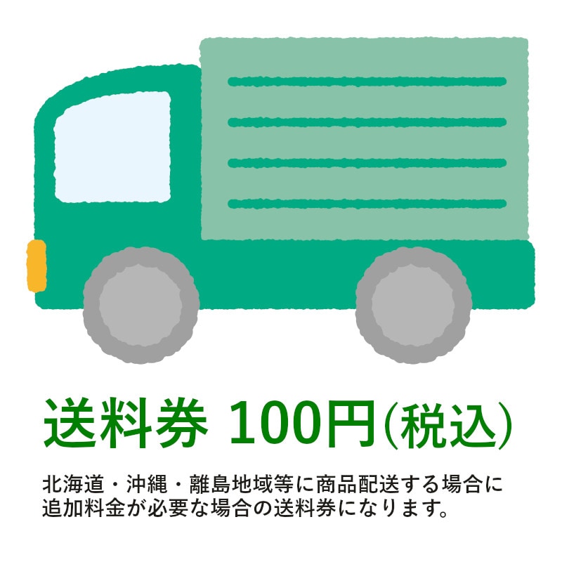 送料券 【100円】 北海道・沖縄・離島地域等に商品配送する場合に追加料金が必要な場合の送料券になります