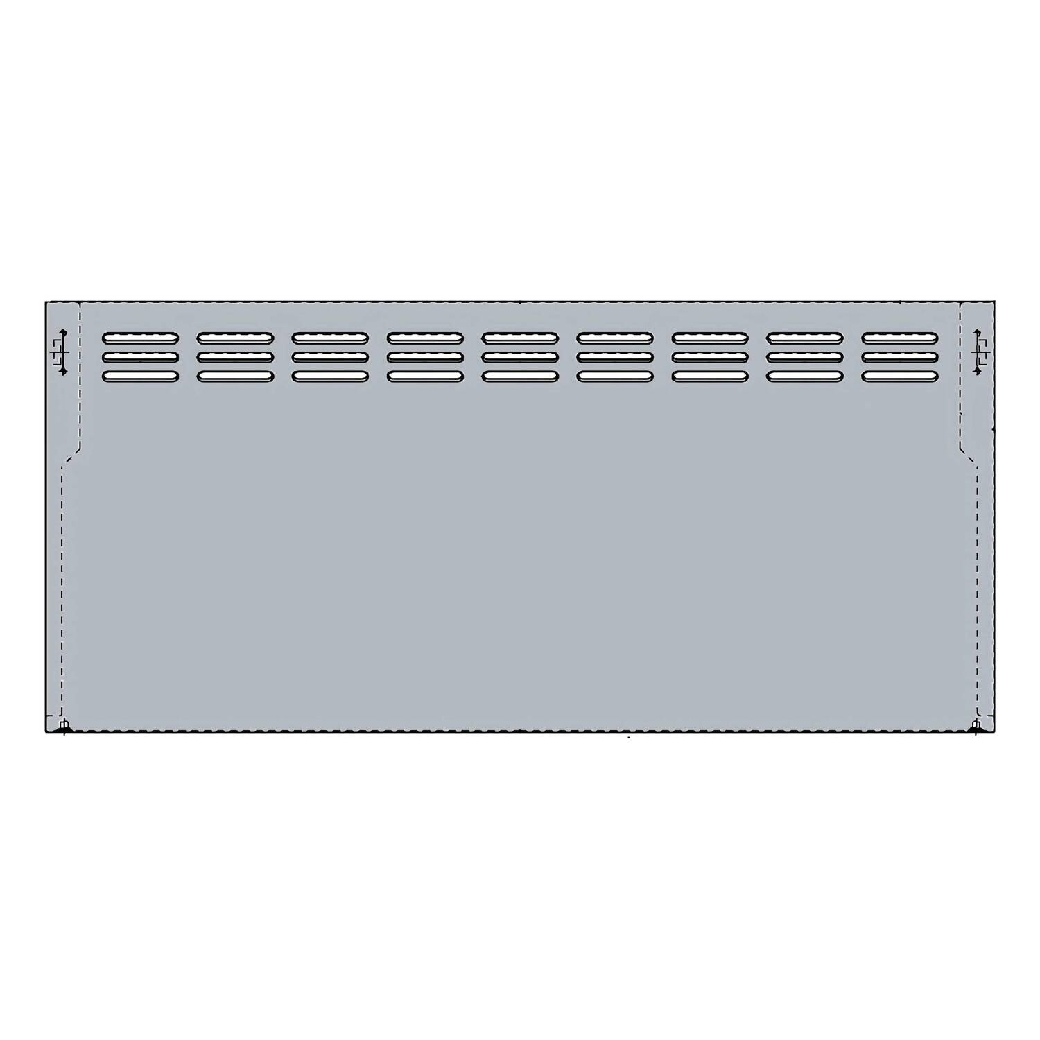 クリナップ 【ZRY60MBM56FSZ-E】 鋼板前幕板 シルバー 高さ60cm用 間口60cm用