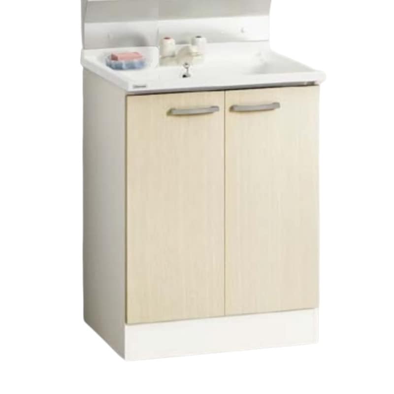 クリナップ 【BGAL60TNTWWC4VI】 洗面化粧台 BGAシリーズ 間口60cm 開きタイプ ツインハンドル水栓 ハイグレード ナチュラルウッド 一般地用