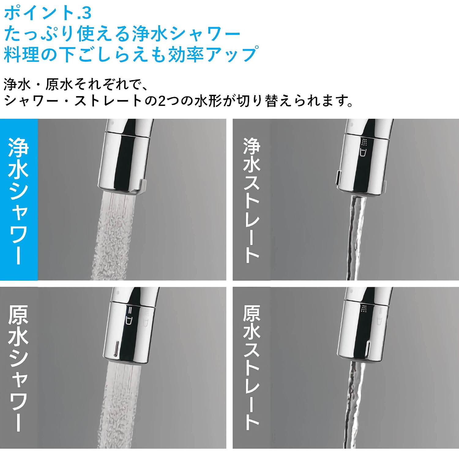 タカギ 【LC102MN-3NT5】 蛇口一体型浄水器 LC シングルレバー混合栓